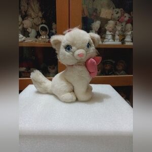 Disney Marie Cat Plush with Pink Bow
